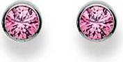 Immagine prodotto Natsumi Schmuck Orecchini a perno Zirconia in oro bianco 18K/750 4,5 mm (Oro bianco 750/18 K)