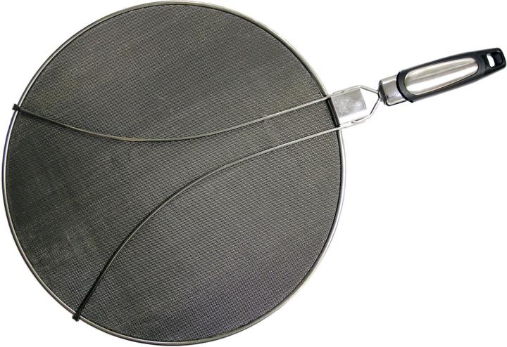 Productafbeelding Maximex Spatscherm met actief koolfilter tegen vetspatten en geurtjes, inklapbare handgreep (29 cm, Metaal)