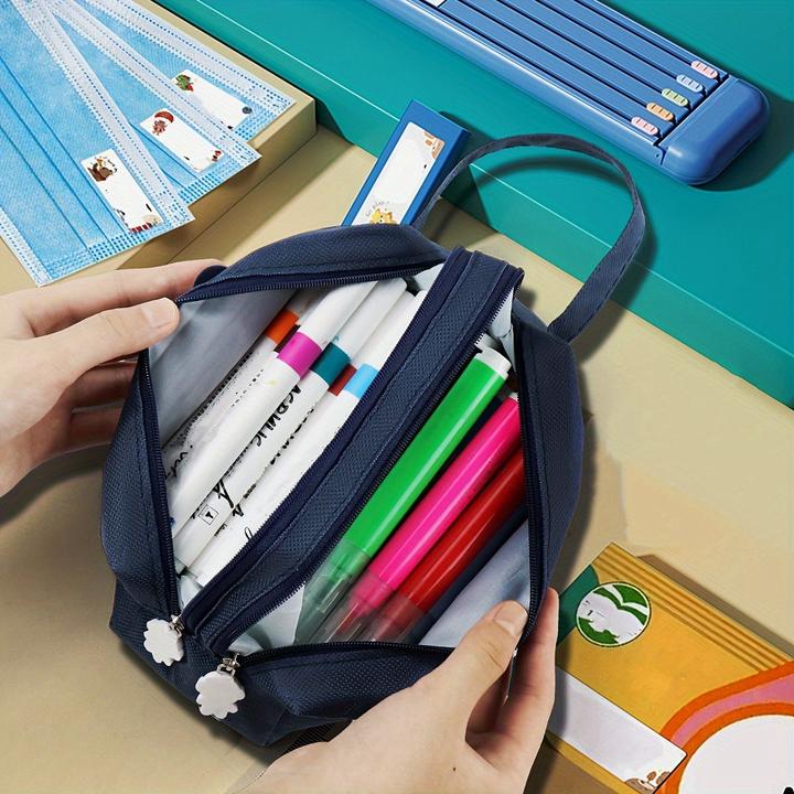 Image du produit Only-Bags.Store Space Astronaut Portable Pencil Case Cute Cartoon Animal Stationery Bag School Supplies Storage Bag