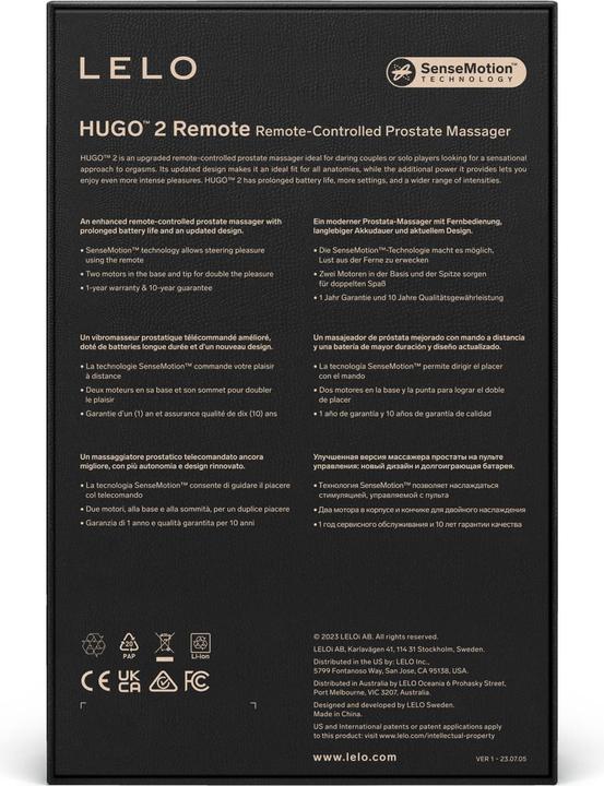 Image du produit LELO Hugo 2 Remote