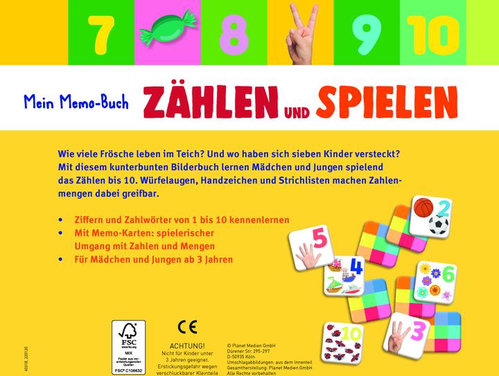 Produktbild Mein Memo-Buch Zählen und Spielen (Deutsch)