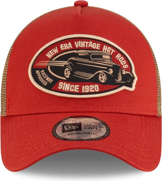 Actual product image New Era 9Forty A-Frame Trucker Cap - Hot Rods Red (One size)