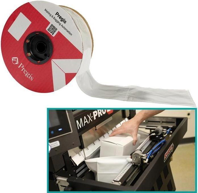 Actual product image Transpak Tubular film for chain bag systems dimensions 250x300mm length 225m LDPE /box. (2 Piece)