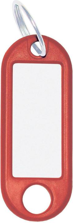 Wedo Schlüsselanhänger 18 mm mit Ring, Rot, 100 Stück