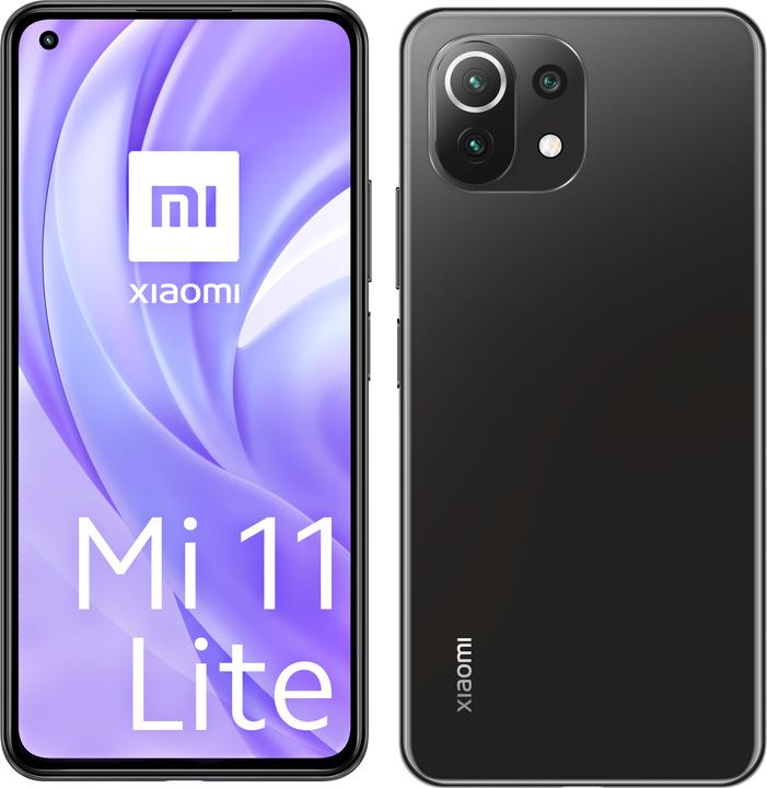 Actual product image Xiaomi Mi 11 Lite (128 GB, Boba Black, 6.55", Dual SIM, 64 Mpx, 4G)