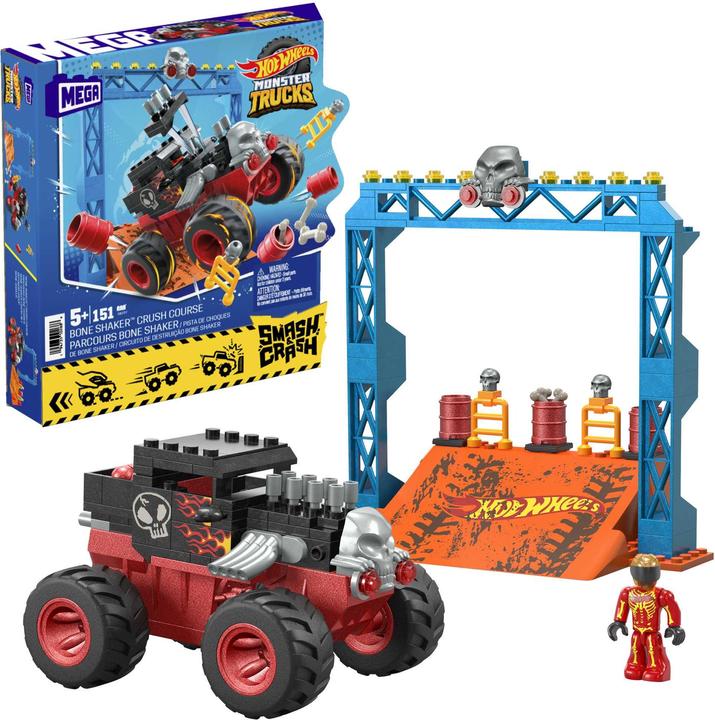 Hot Wheels MEGA HW MT Bone Shaker Crash Set