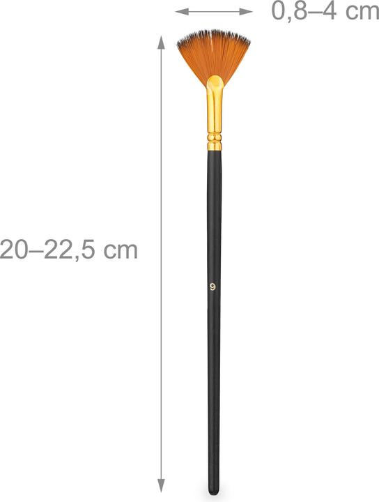 Actual product image Relaxdays 25-piece brush set (24 mm)