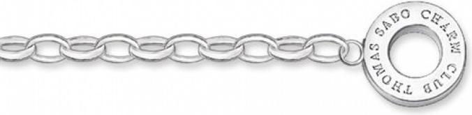 Actual product image Thomas Sabo Charm Foot Chain Classic (Silver, 24 cm)