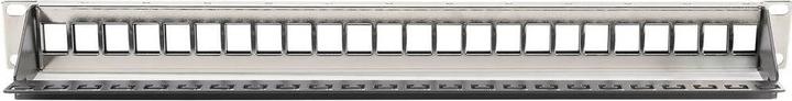 Produktbild Digitus Modulares Patch Panel geschirmt 24-port Blank 1HE Rack Mount Farbe Schwarz transparente Logofelder