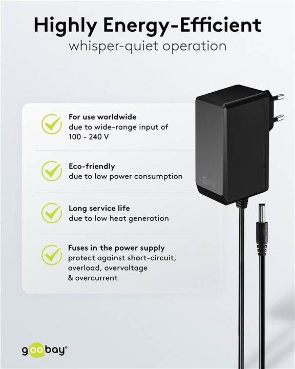 Produktbild Goobay 12-V-Netzteil 27 W / 2,25 A