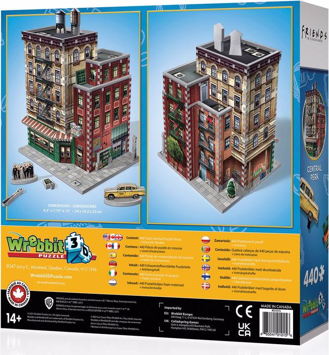 Actual product image Wrebbit 3D Friends: Central Perk (440 pieces)
