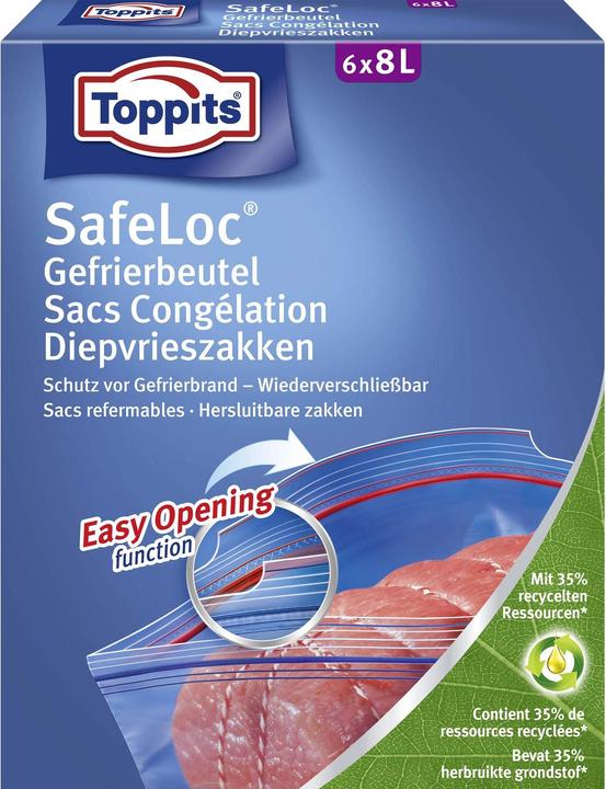 Produktbild Toppits Doppelverschluss Gefrierbeutel (6 x)