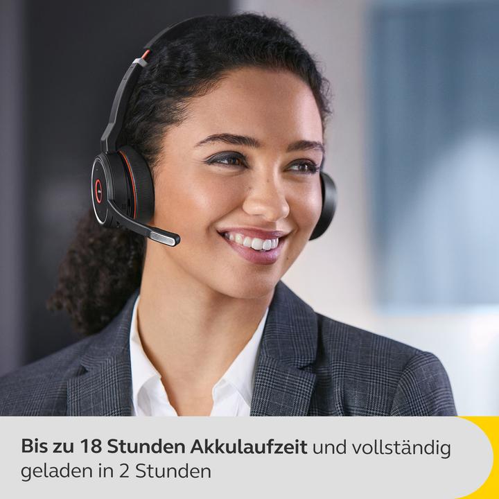 Produktbild Jabra Evolve 75 UC Duo + Ladestation (Kabellos, USB-A)