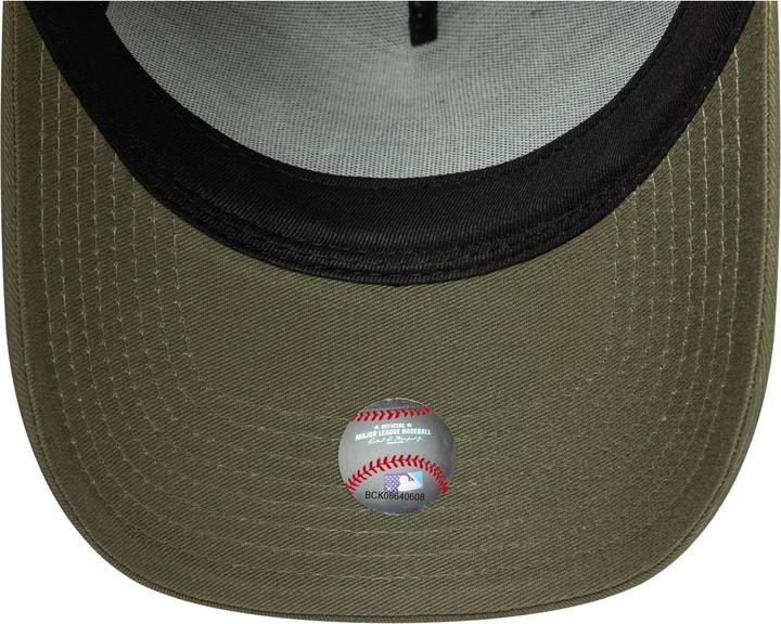 Actual product image New Era A-Frame Trucker Cap Outline Los Angeles Dodgers Oliv