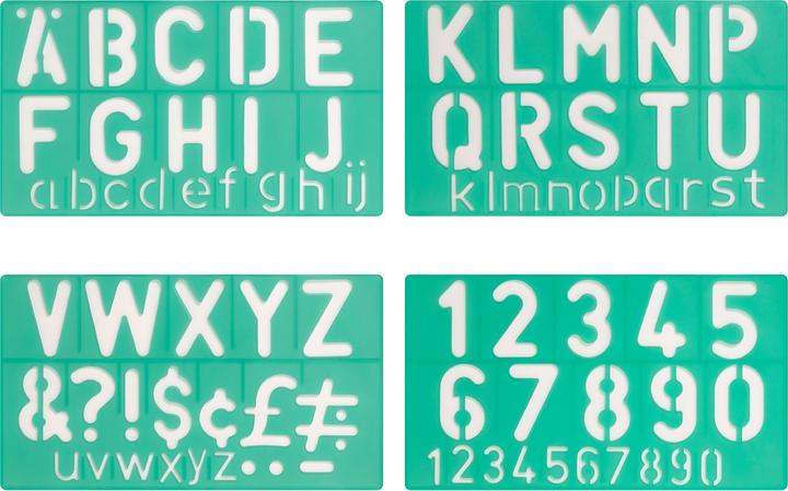 Actual product image Linex Lettering stencil standard (50 mm)