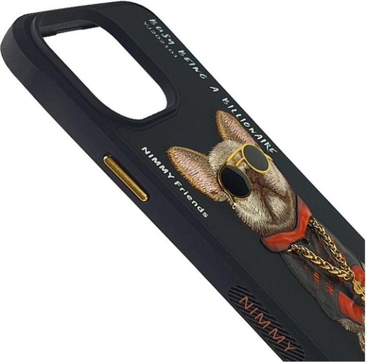 Produktbild PanzerGlass Nimmy case iPhone 15 Pro 6.1" black Glasses Cool Dog (Apple iPhone 15 Pro)