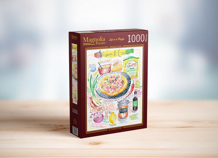 Actual product image Magnolia Puzzle 1000 pieces Shrimp & Grits (1000 pieces)