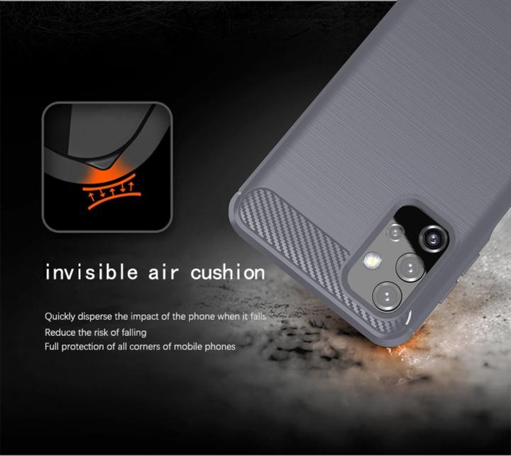 Immagine prodotto Cadorabo TPU Ultra sottile in acciaio inossidabile al carbonio Combi Cover (Samsung Galaxy A32 5G)