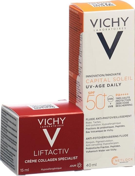 Actual product image Vichy Capital Soleil UV Age + Lift CS15ml Free 2023 (Sun cream face, SPF 50+, 40 ml, 150 g)