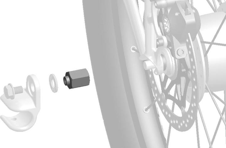 Actual product image Thule Adapter Shimano Nexus/Alfine hub gears