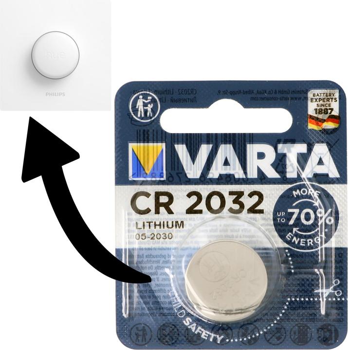 Immagine prodotto AccuCell Batterie für Philips HUE Smart Button (1 pz., CR2032)