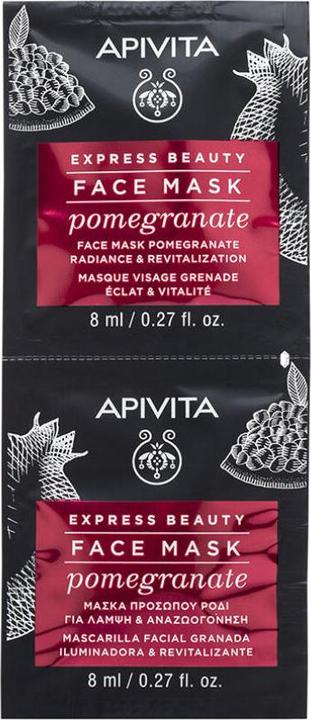Actual product image Apivita Pomegranate Face Mask 2*8ml (16 ml)