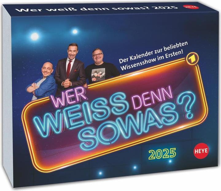 Heye Who knows something like that? Daily tear-off calendar 2025 (14 x 11 cm, German)