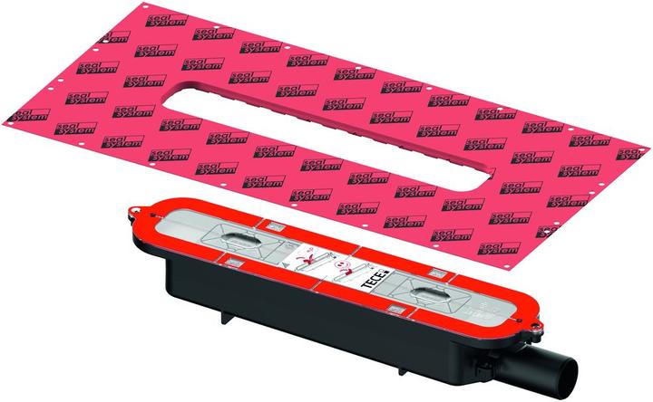 Produktbild Magni Ablauf drainprofile flach, Auslauf seitlich, DN 40