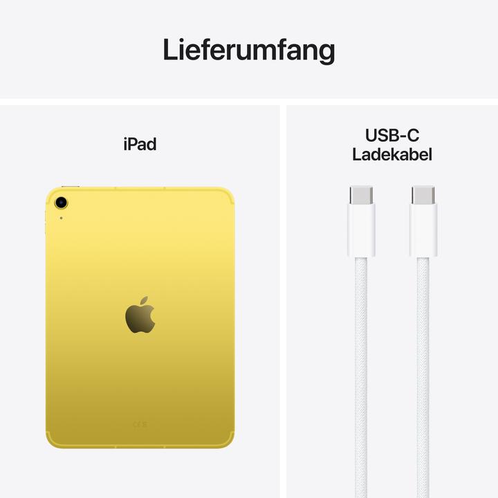 Produktbild Apple iPad 2025 (11. Gen) (5G, 11", 128 GB, Yellow)