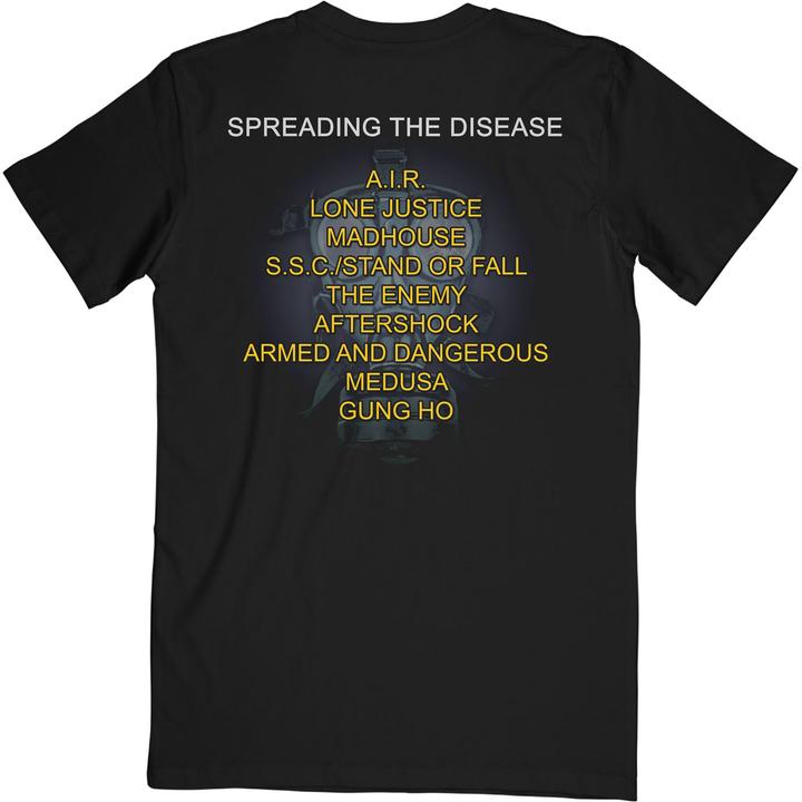 Immagine prodotto Anthrax Spreading The Disease Maglietta Elenco delle Tracce Adulto Unisex (S)