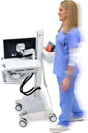 Image du produit Ergotron EMR Cart with LCD Arm, LiFe Powered - Chariot pour écran LCD / équipement PC - Ku
