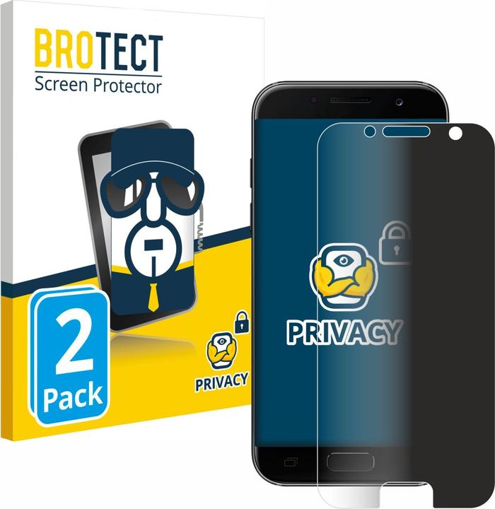 Actual product image BROTECT Anti-spy privacy film Blue light protection film (2 Piece, Samsung Galaxy A3 (2017))