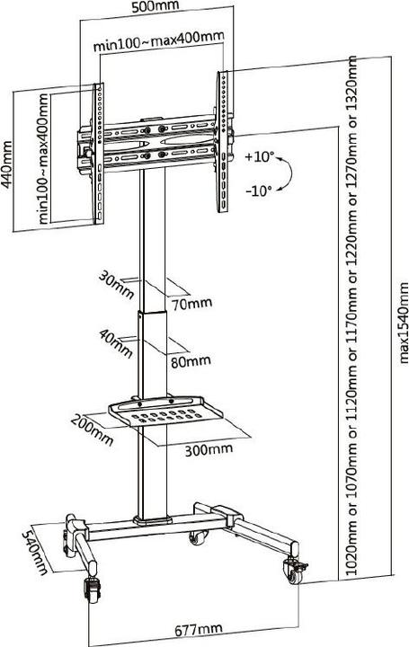 Image du produit equip Universal (Universel, 55", 35 kg)