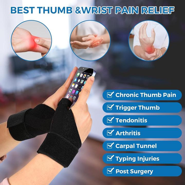 Image du produit Cbx Bandage respirant pour le pouce, orthèse pour le pouce, soutien du poignet pour gauchers (Taille unique)