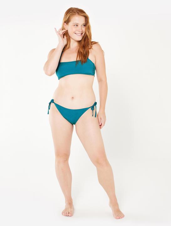 Image du produit Olaian Haut de maillot bandeau texturé Femme - Laura folk bleu
