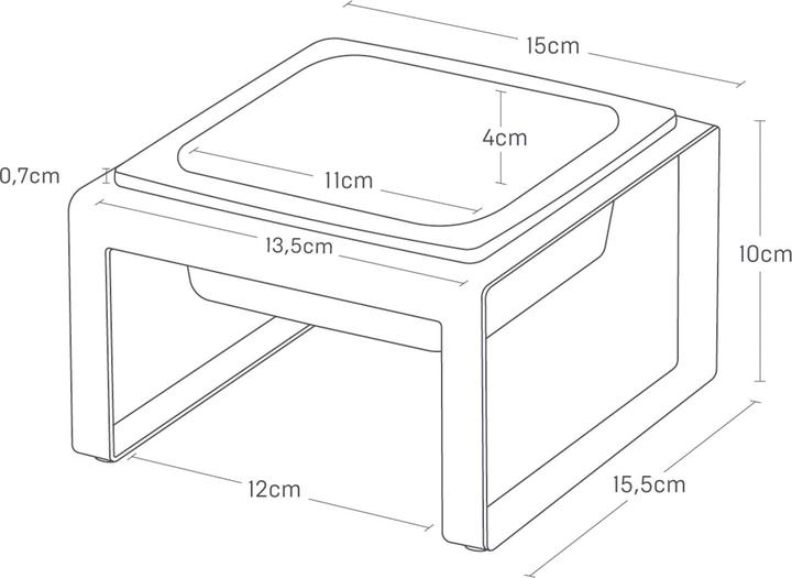Actual product image Yamazaki Feeding bowl with stand TOWER (0.30 l)