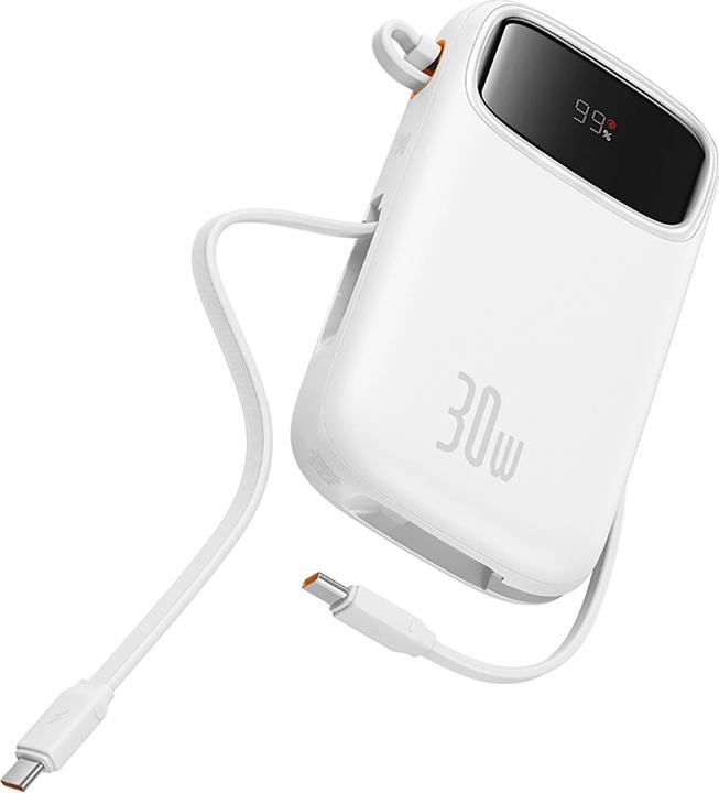 Actual product image Baseus Powerbank QPow 2 20000mAh 30W 2xUSB-C (white) (20000 mAh, 30 W, 30 Wh)