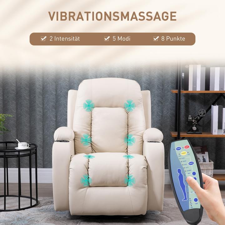 Actual product image Homcom Massage chair with rocking function and heat function
