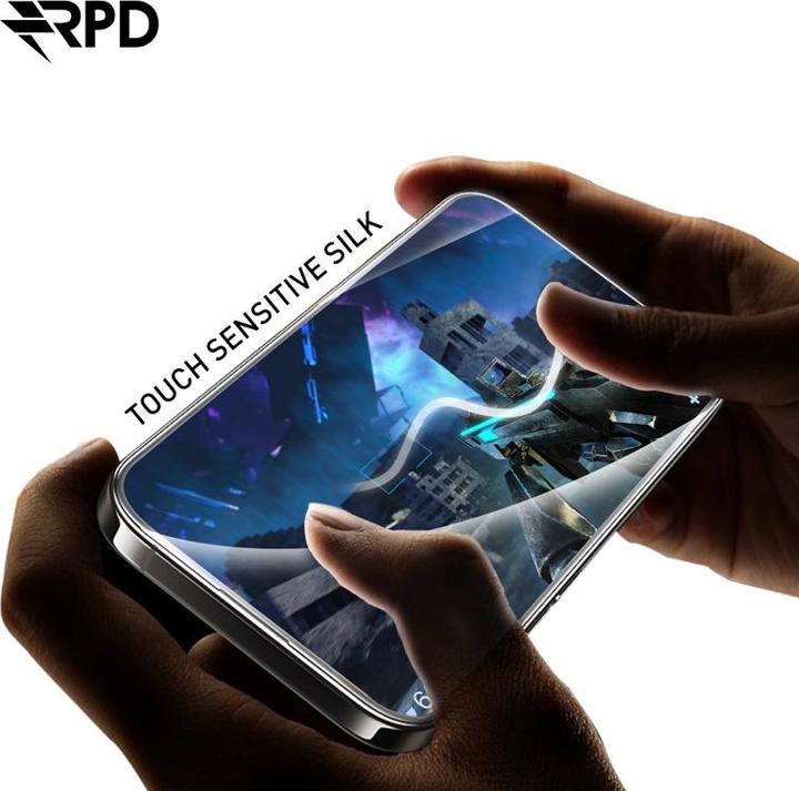Actual product image RPD iPhone 16 Pro Max - SilkTouch Premium - Edge-to-Edge Tempered Glas / Panzerglas, Privacy (1 Piece, Apple iPhone 16 Pro Max)