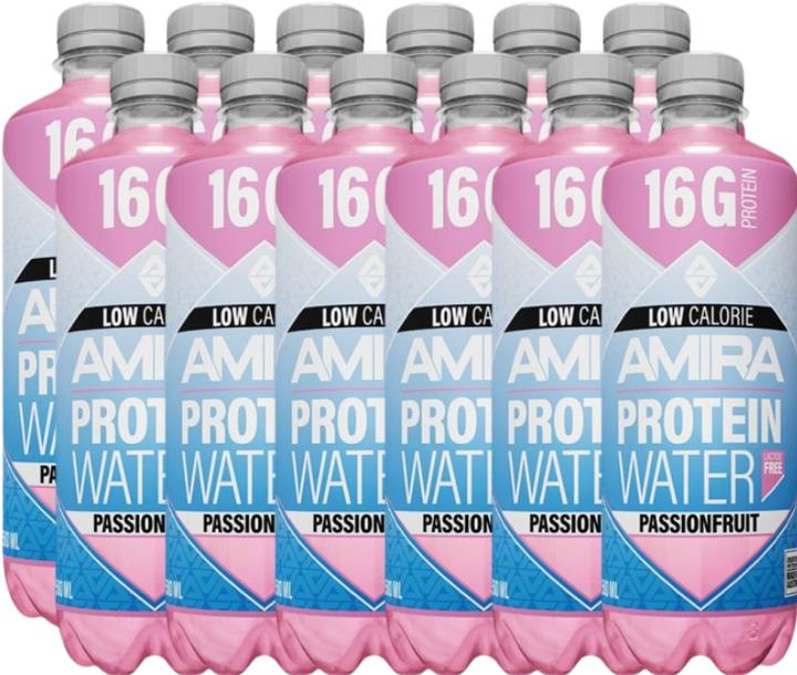 Actual product image Amira Protein water (Passion fruit, 12 x)