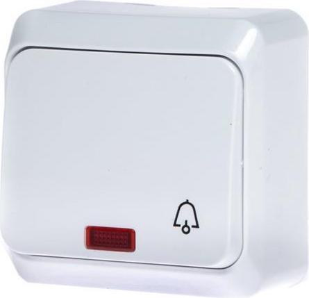 Schneider Switch Button Belwhite 1-Pole