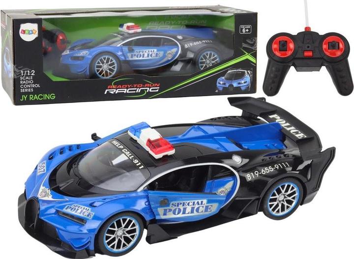 Produktbild Lean Toys Ferngesteuertes Polizeiauto 1:12 blau