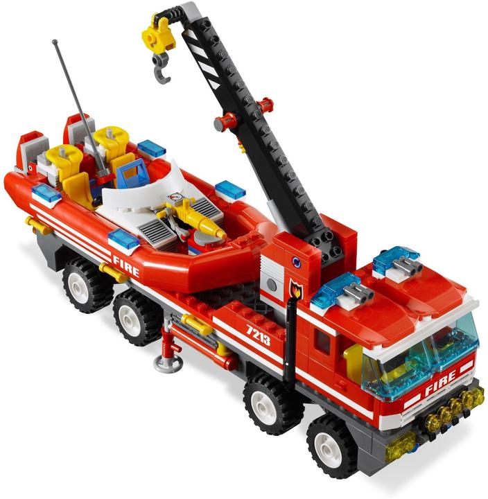 Produktbild LEGO City Feuerwehr-Truck mit Löschboot (7213, LEGO City)