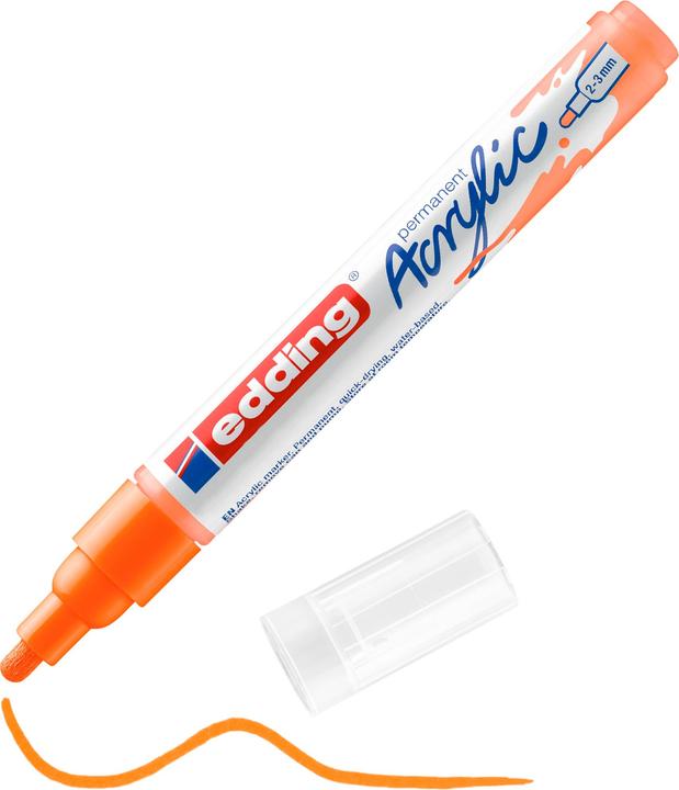 Image du produit Edding Marqueur acrylique 5100 Medium (Orange fluo, 3 mm, 1 x)