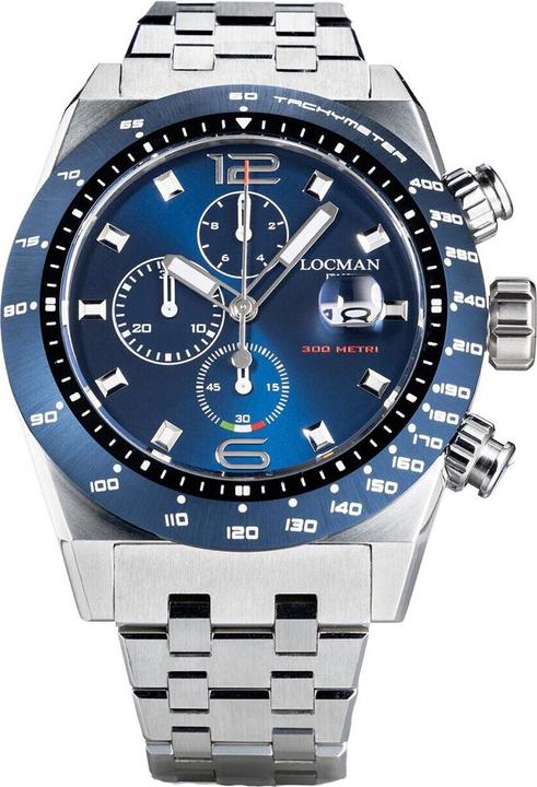 Locman Italy Armbanduhr Stealth 300MT Chrono (Chronograph, 46 mm)