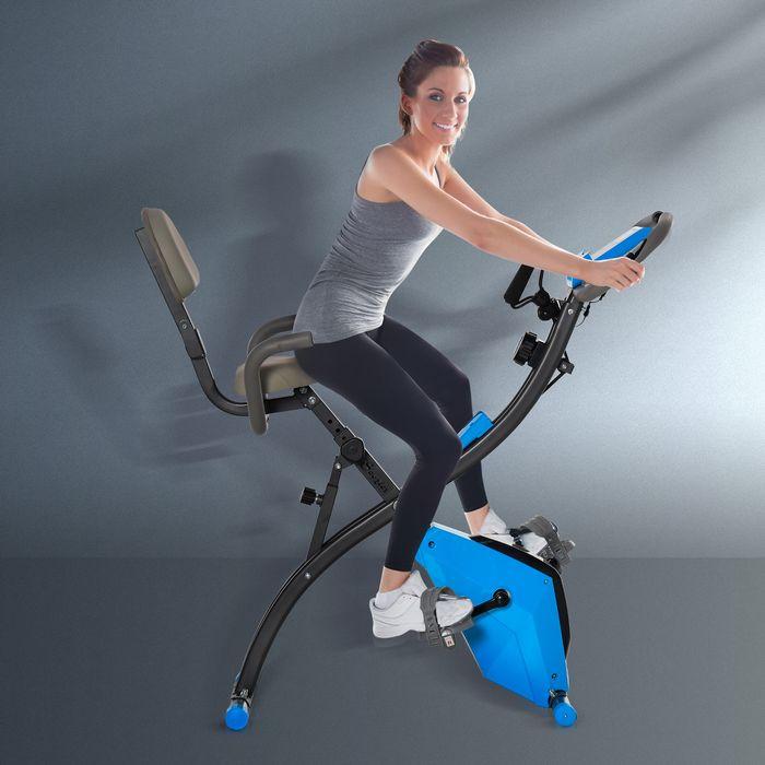 Produktbild Swisshandel24 Heimtrainer X-Bike 2-in-1 Fahrradtrainer LCD-Display klappbar Trimmrad mit 8 stufig einstellbarem Ma