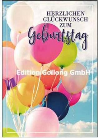 Image du produit Edition Gollong Carte d'anniversaire Félicitations pour votre anniversaire