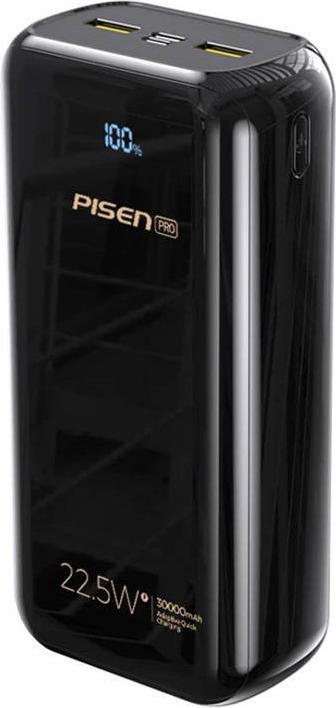 Image du produit Pisen Banque d'alimentation BL-D99LS 30000mAh 22.5W (black) (30000 mAh, 22.50 W, 22.50 Wh)