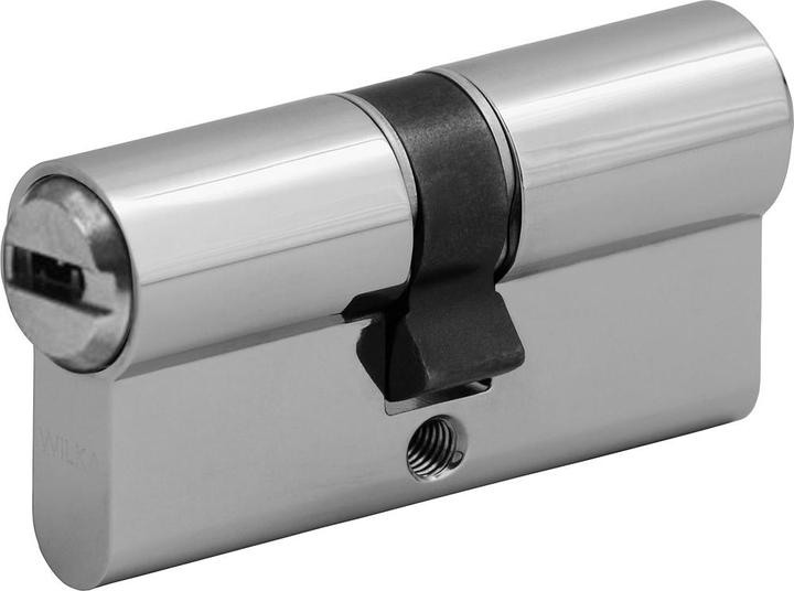 Actual product image Wilka Profile cylinder with Si card 3663 N+G, 45-60 mm, incl. 3 new silver spanners S3 (Profile cylinder)