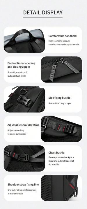 Image du produit Only-Bags.Store Waterproof 40.64 Cm Business Laptop Backpack, Travel Rucksack With Separate Shoe Bag, Outdoors